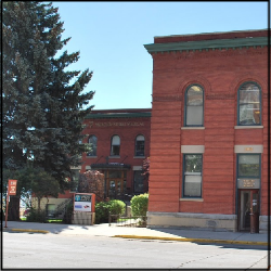 A brick dormitory building